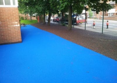 Scotholme Primary School Nottingham tree surround mulch