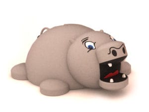 Hippo 3D Animal