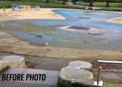 Before Photo Belvedere Splash Park